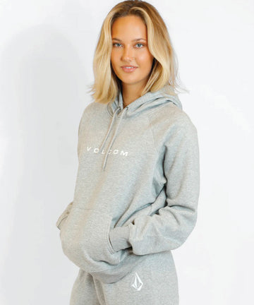 Volcom Womens Get More Hoodie - Heather Grey